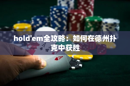 hold'em全攻略：如何在德州扑克中获胜