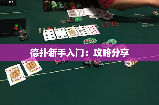 德扑新手入门：攻略分享