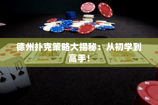 德州扑克策略大揭秘：从初学到高手！